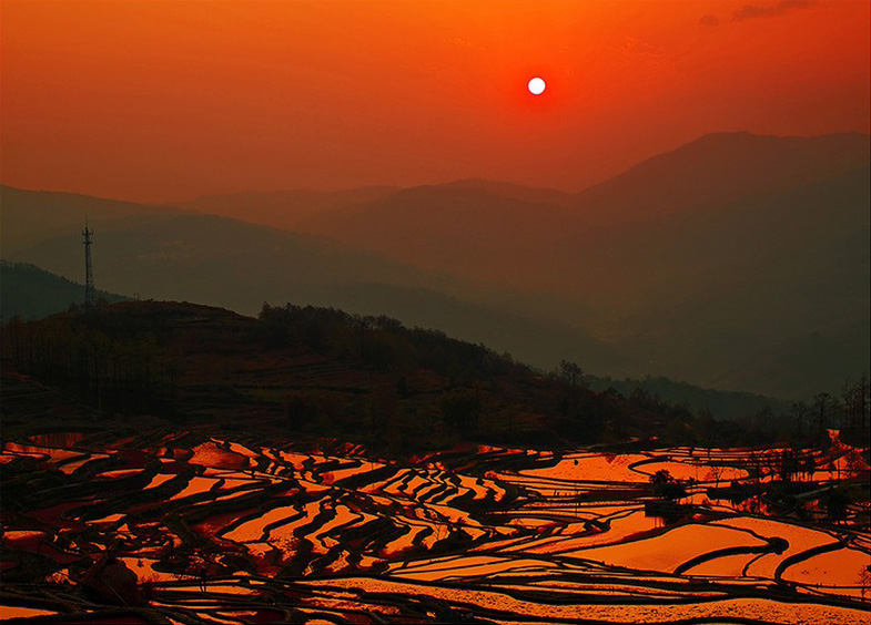 Bada Rice Terraces in Yuangyang County