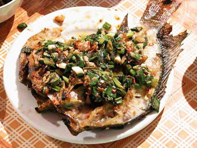 Toasted fish with Xiangmao