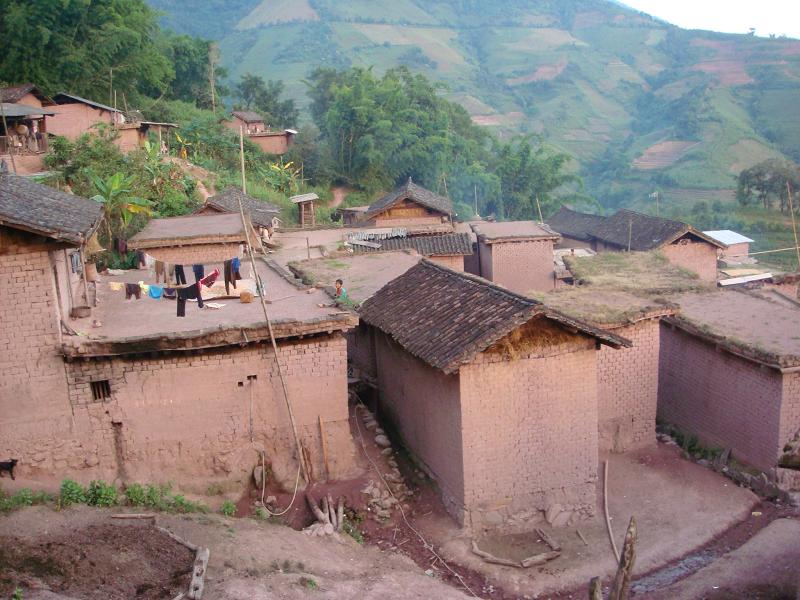 Hani Earthen Houses Of Naha Town in Mojiang County