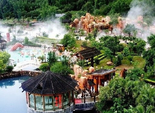 Wuzhe Hot Spring in Luxi County,Honghe