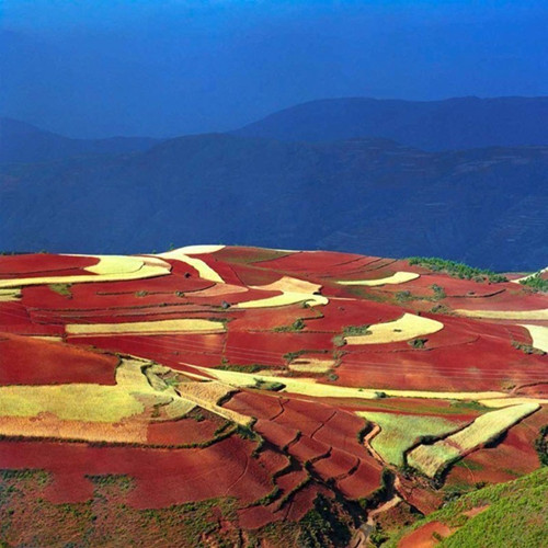 The Colored Sand Forest in Luliang,Qujing