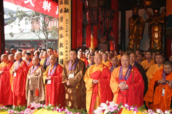 buddhist deciple preaching