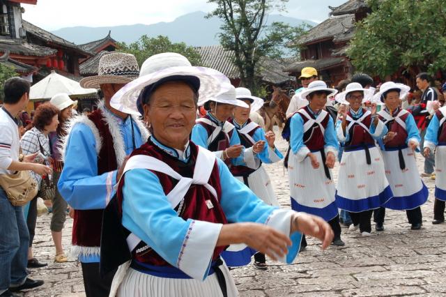 Naxi Dance in Square Market