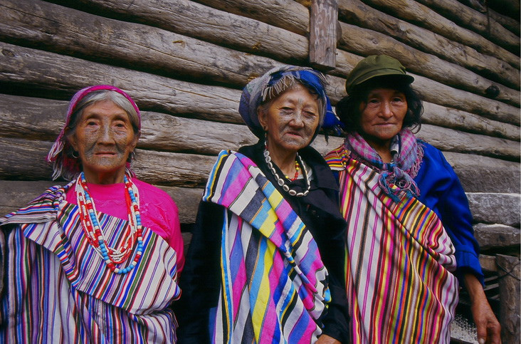 Facial Tattoo Women of Dulong People