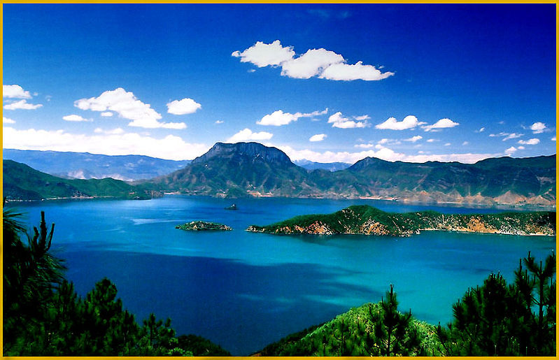 Lijiang Gemu Mountain in Lugu Lake