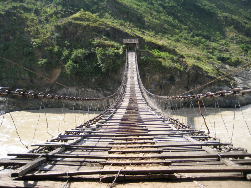 Jinlong Bridge of Jinsha River in Lijiang
