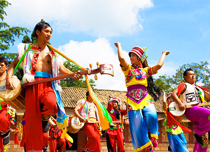 Yuehu Sani Ethnic Village in Shilin County