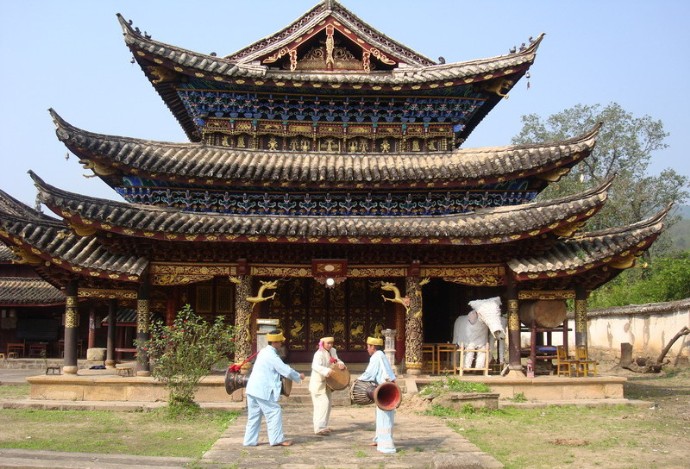 Qiannuo Buddhist Temple in Jinggu County,Puer