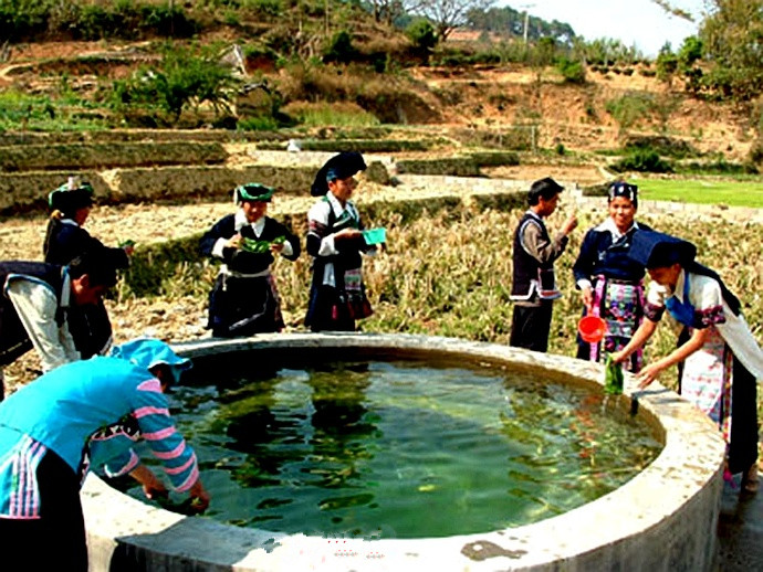 The Mythically Magic Twin Well in Mojiang County,Pu'er