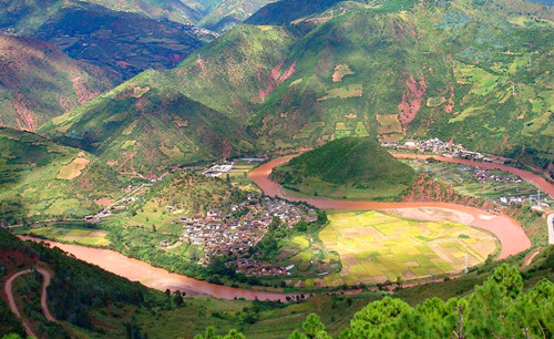 Zhengying Village in Shiping County,Honghe