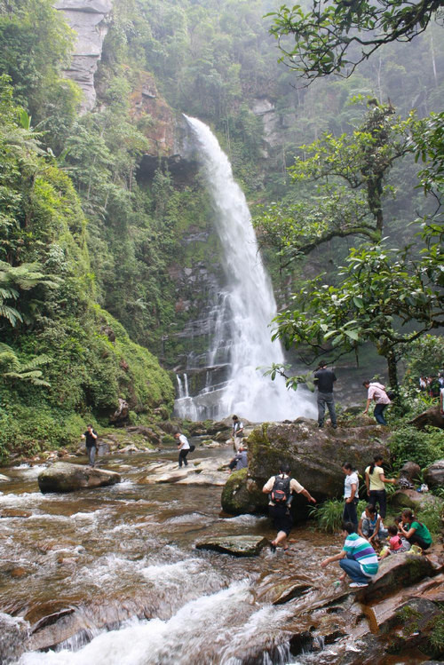 Ladeng Waterfalls in Jinping County,Honghe