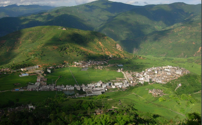 Ejia Old Town in Shuangbai County