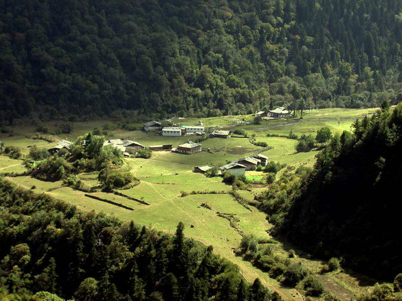 Yubeng Village in Meili Snow Mountain in Diqing