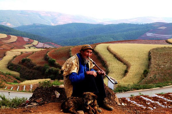 Wafang Liangzi Village of Dongchuan Red Land,Kunming