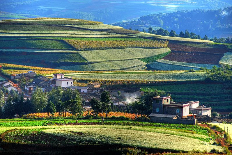 Wafang Liangzi Village of Dongchuan Red Land,Kunming