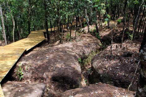 Songshan mountain trenches.